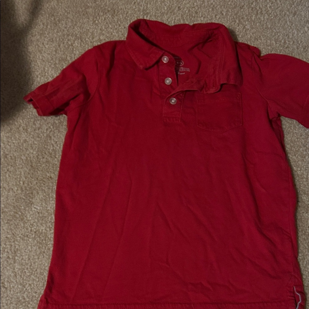 Primary Bright Red Kids Polo Shirt